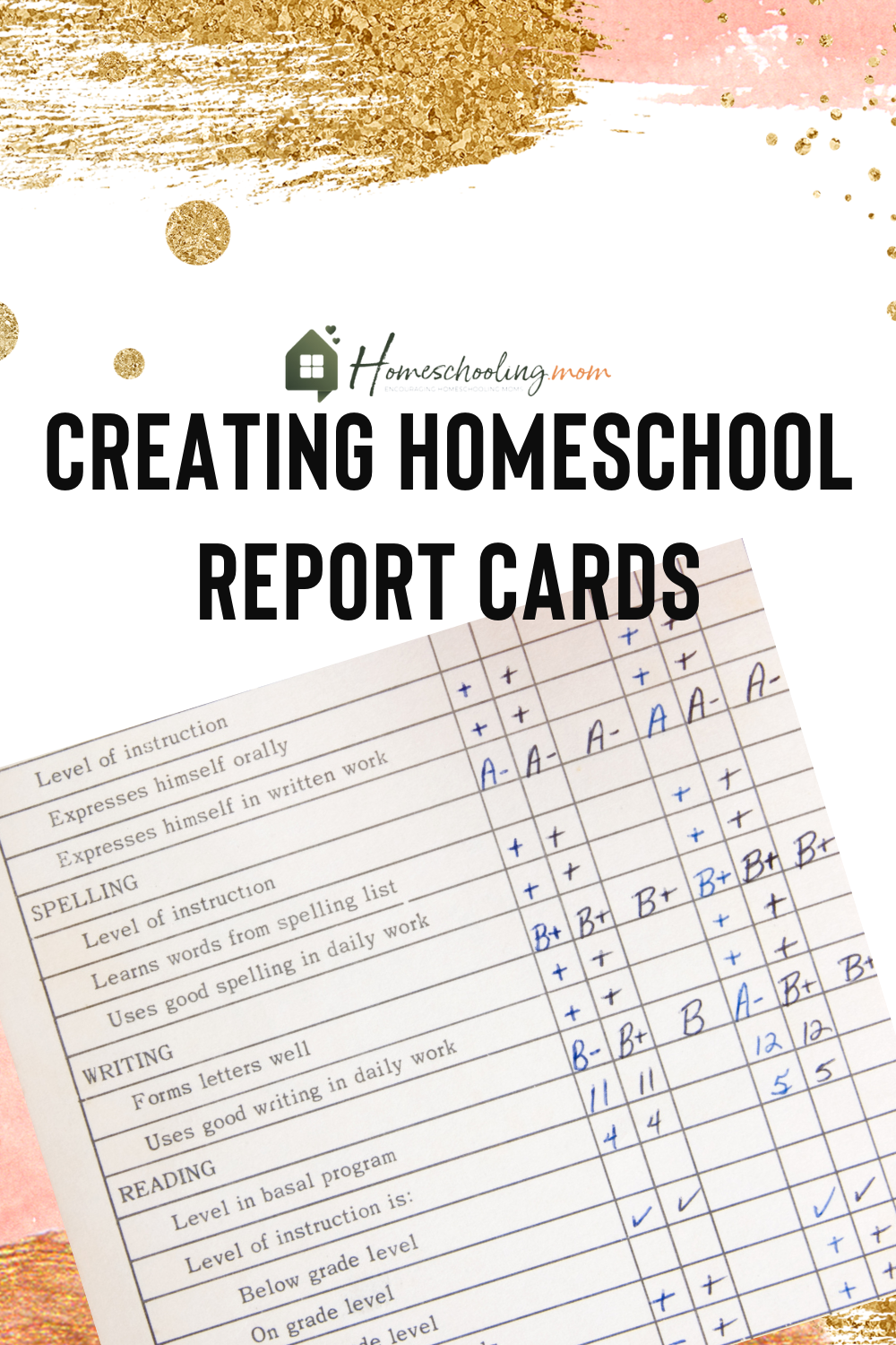 Creating Homeschool Report Cards Homeschooling Mom